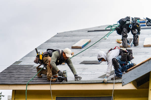 Professional Gutter Installation technician working in Boone, IA